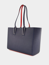 Christian Louboutin Zaffiro Blue Cabata Small Tote Bag