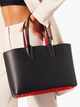 Christian Louboutin Cabata Small Black Tote Bag with Spikes