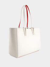 Christian Louboutin Cabata Small White Calf Leather Tote Bag