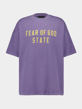 Fear Of God Essentials Lavender Heavy Jersey T-Shirt with Logo