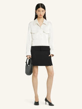 Courrèges Natural Beige 2-Pocket Satin Shirt