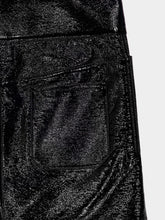 Courrèges Black Belted Vinyl Mini Skirt