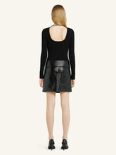Courrèges Black Belted Vinyl Mini Skirt