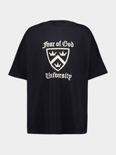 Fear Of God Essentials University Black Cotton T-Shirt
