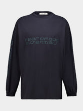 Fear Of God Essentials Vintage Black 90s Oversized Long Sleeve T-Shirt