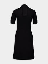 Courrèges Black Mini Piqué Polo Dress