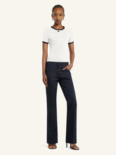 Courrèges Heritage White and Navy T-Shirt