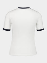 Courrèges Heritage White and Navy T-Shirt