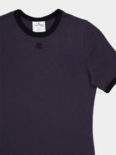 Courrèges Denim and Black Heritage T-Shirt