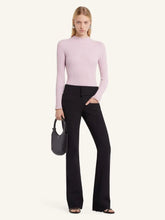 Courrèges Salt Pink Solar Light Rib Mockneck Sweater