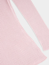 Courrèges Salt Pink Solar Light Rib Mockneck Sweater