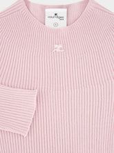 Courrèges Salt Pink Solar Light Rib Sweater
