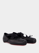 Christian Louboutin Cassiasticina Black Leather Ballerinas