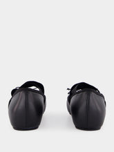 Christian Louboutin Cassiasticina Black Leather Ballerinas