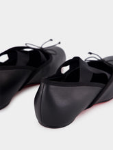 Christian Louboutin Cassiasticina Black Leather Ballerinas