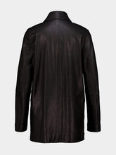 Auralee Black Textured Lamb Leather Blouson