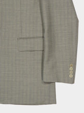Auralee Khaki Gray Stripe Bluefaced Wool Jacket