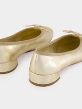 Christian Louboutin Platino Chiaro Sweetie Jane Ballerinas in Pearlescent Nappa Leather