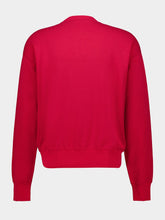 Auralee Red Cotton Wool Blend Sweater