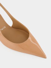 Christian Louboutin Blush Miss Z Patent Leather Slingback Pumps