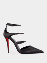 Christian Louboutin Black Milena 100 Strappy Pumps
