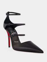 Christian Louboutin Black Milena 100 Strappy Pumps