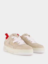 Christian Louboutin Beige Astroloubi 2 Nubuck Leather Sneakers