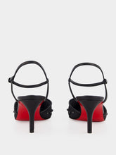Christian Louboutin Black Miss Z 60 Riviera Strass Strappy Pumps
