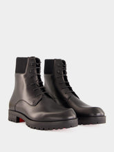Christian Louboutin Black Trapman TCT 2 Leather Boots