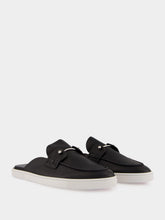 Christian Louboutin Black Chanme Calf Leather Boat Shoes