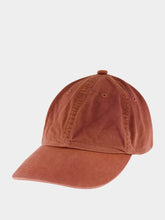 Auralee Red Brown Garment-Dyed Finx Chino Cap