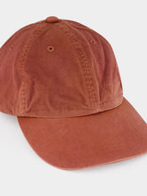 Auralee Red Brown Garment-Dyed Finx Chino Cap
