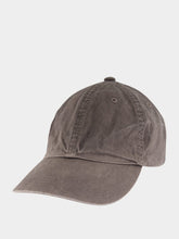 Auralee Ink Black Garment-Dyed Finx Chino Cap