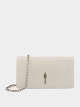 Christian Louboutin White Bettina Patent Leather Clutch