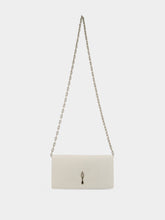 Christian Louboutin White Bettina Patent Leather Clutch