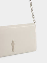 Christian Louboutin White Bettina Patent Leather Clutch