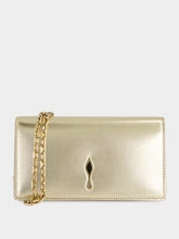 Christian Louboutin Gold Bettina Leather Clutch