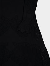 Gabriela Hearst Black Solace Pointelle Knit Maxi Dress