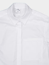 Courrèges White Cotton Poplin Button-Up Shirt