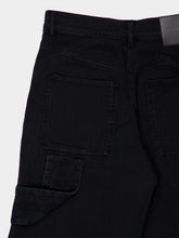 Courrèges Black Hammer Denim Baggy Pants