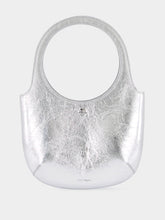 Courrèges Silver Naplack Leather Holy Bag