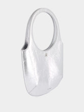 Courrèges Silver Naplack Leather Holy Bag