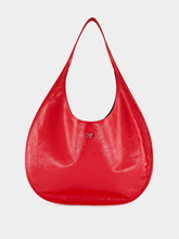 Courrèges Bright Red Holy Naplack Leather Shoulder Bag