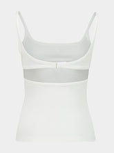 Courrèges Heritage White 90s Rib Cotton Tank Top