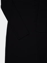 Courrèges Black Buckle Jersey Long Dress