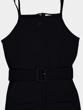 Courrèges Black Belted Knit Wide-Leg Jumpsuit