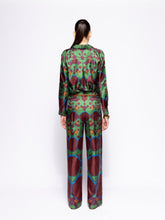 Paula Sonia Octa Print Printed Silk Twill Pants