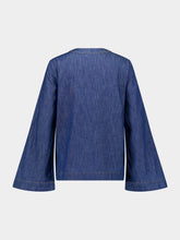 Zimmermann Railway Blue Wylie Denim Tunic Top