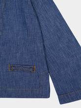 Zimmermann Railway Blue Wylie Denim Tunic Top