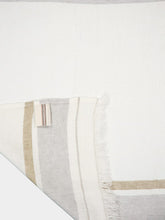 Libeco Oyster Stripe Belgian Towel